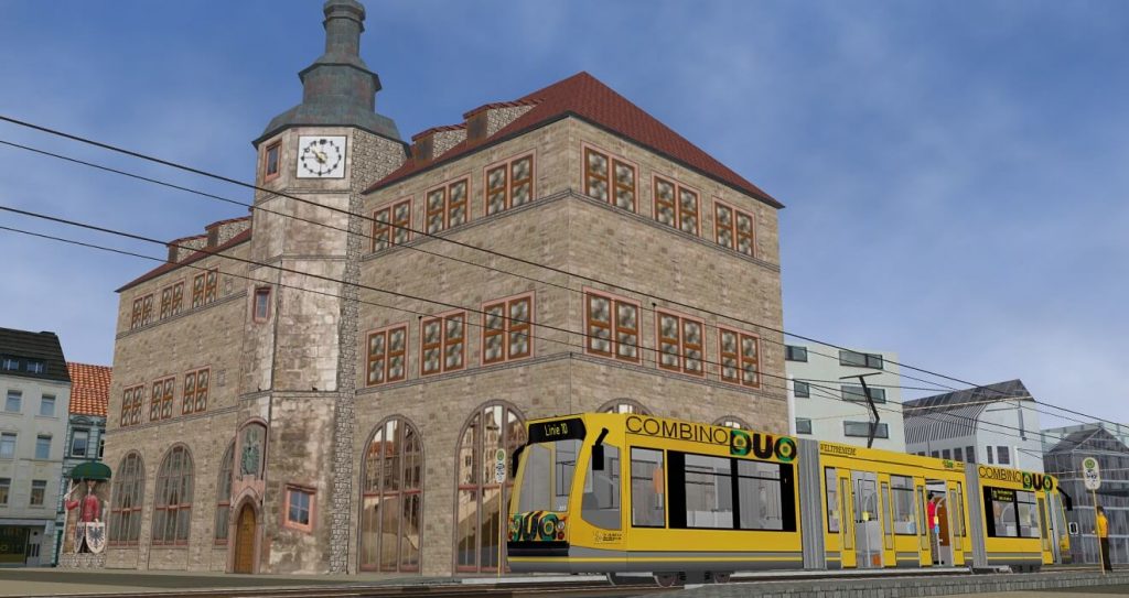HSB_Simulator_Nordhausen_Rathaus_Strassenbahn